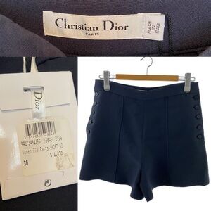 💔SOLD $1,350 Christian Dior Wool and Silk Tailored Bermuda Shorts